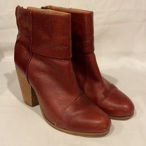 Rag and Bone Classic Newbury bootie chili red 7